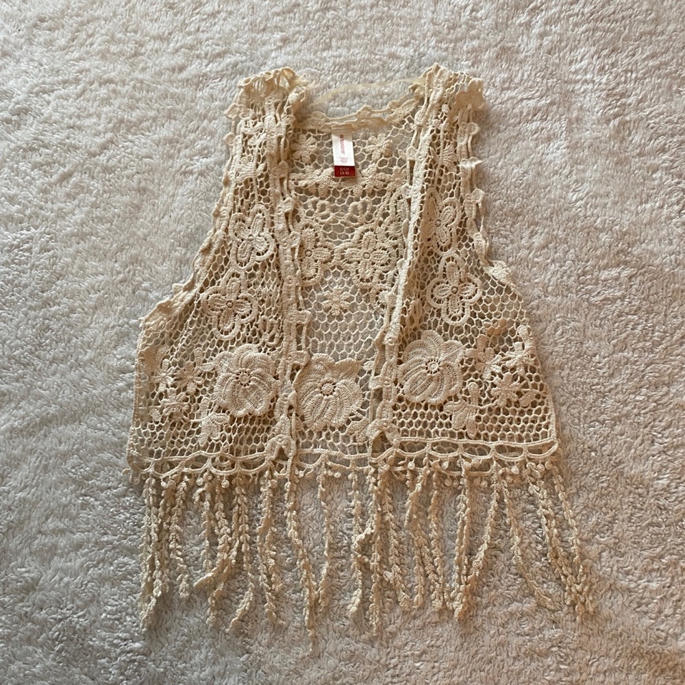 Cream colored cardigan